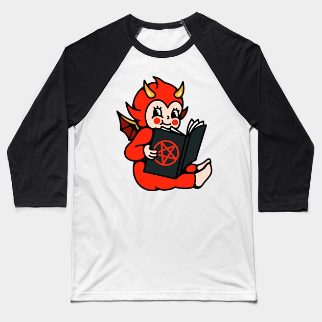 Kewpie devil Baseball T-Shirt by Bojes Art